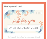 Blue Booby Gift Card